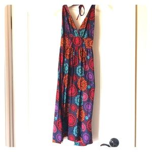 Anthropologie halter top dress.
